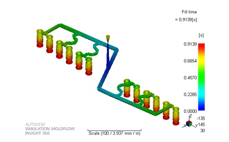 Mold Flow Analysis of Irrigation Knob