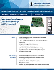 Control System Development for Refrigerator System