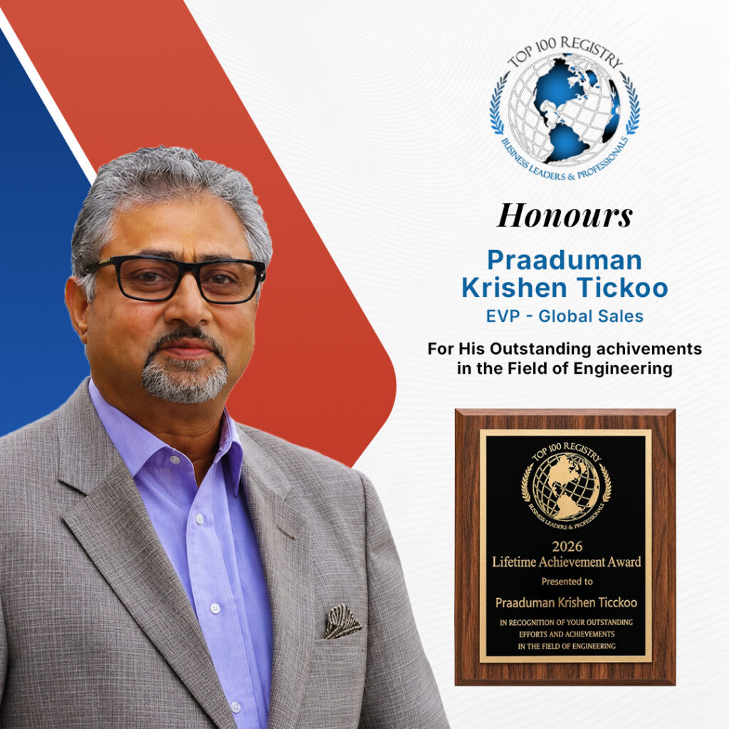 Our Executive Vice President and Global Head of Sales, Praaduman Krishen Ticckoo Receives the 2026 Lifetime Achievement Award Our Executive Vice President and Global Head of Sales, Praaduman Krishen Ticckoo Receives the 2026 Lifetime Achievement Award